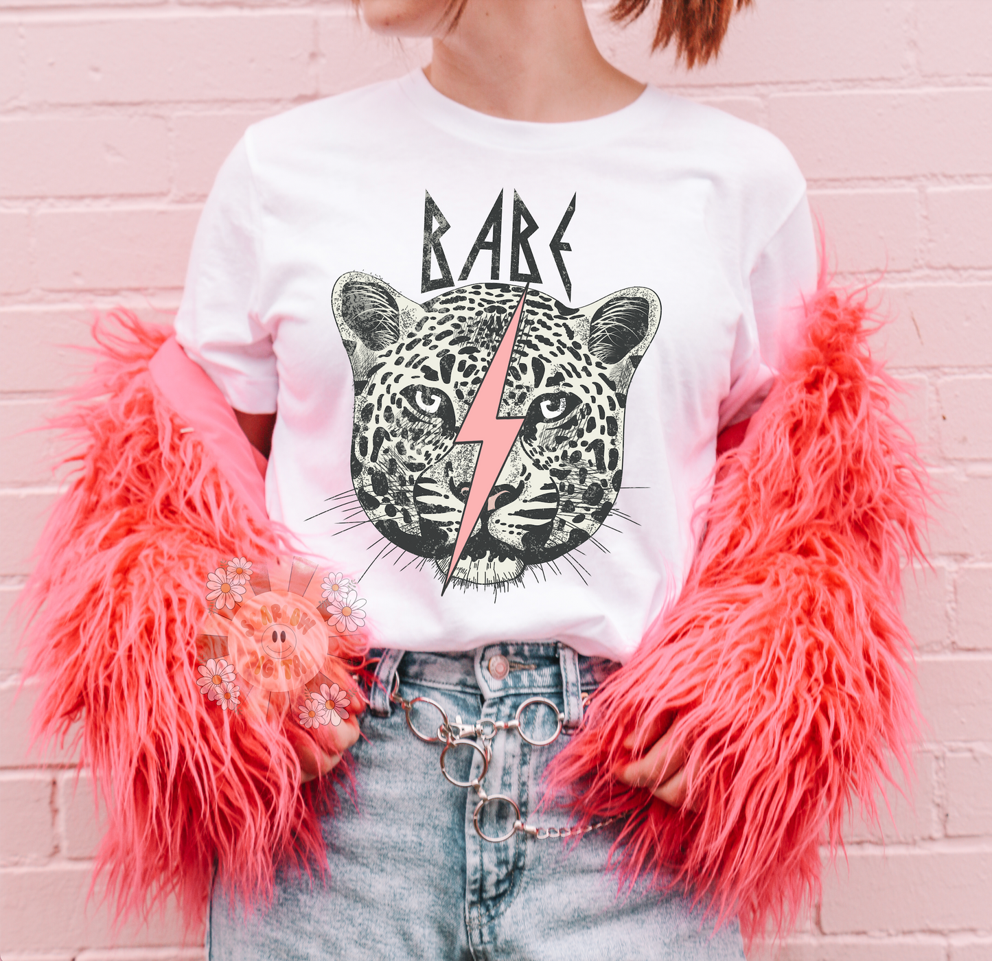 Babe PNG-Snow Leopard Sublimation Digital Design Download-mommy and me png, mama mini png, little girl png, trendy png, grunge girl png file