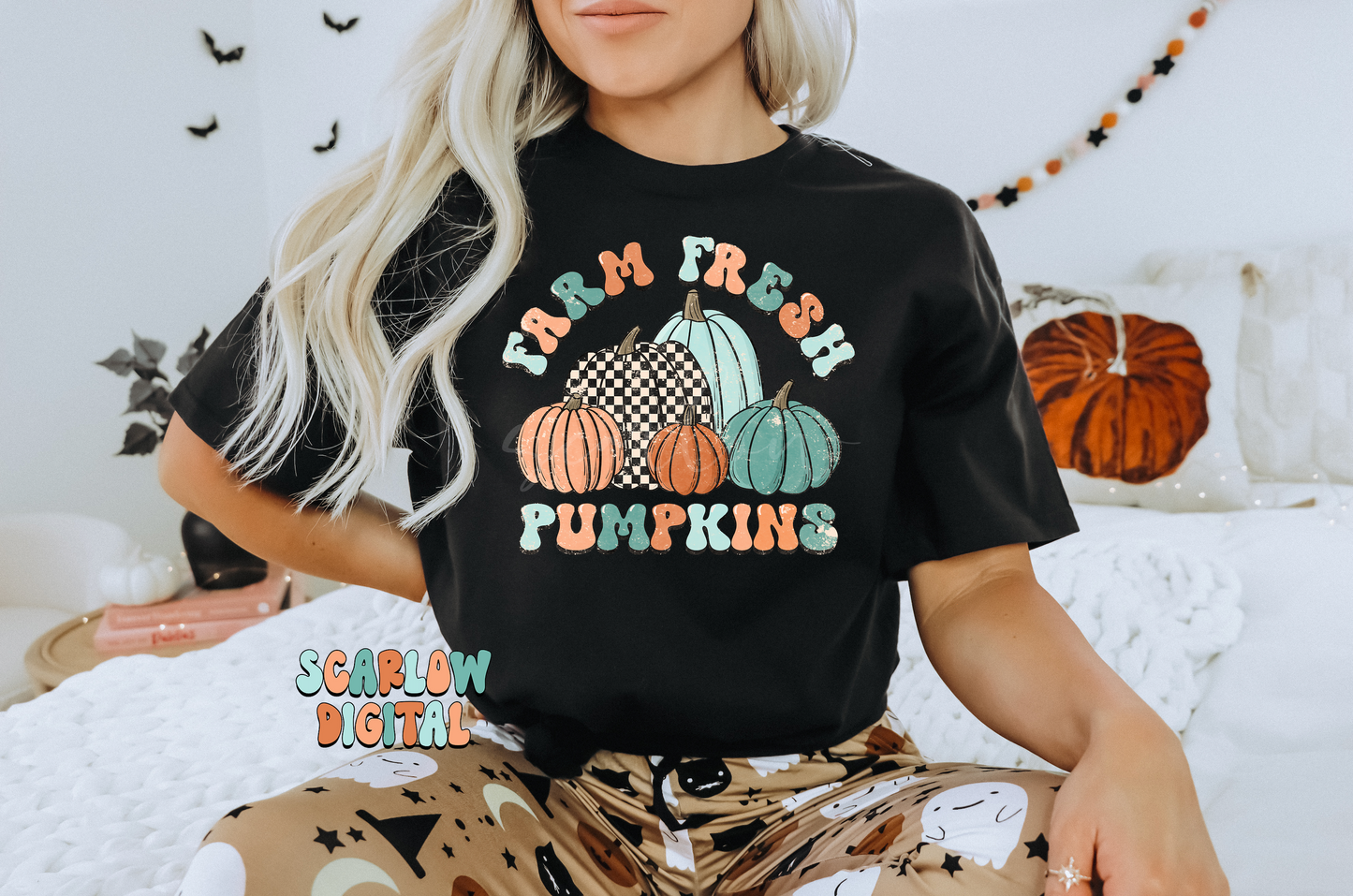 Farm Fresh Pumpkins PNG-Fall Sublimation Digital Design Download-pumpkin patch png, boy fall png file, autumn vibes png, halloween png files