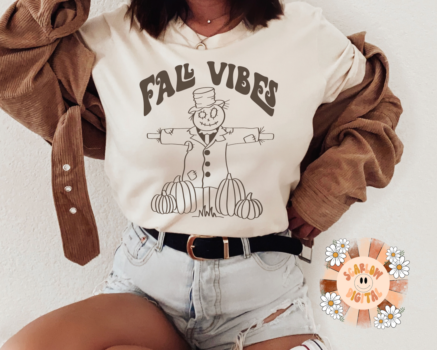 Fall Vibes SVG-Autumn Cricut Cut File Digital Design Download-scarecrow svg, pumpkins svg, boho fall svg, halloween svg, october svg files