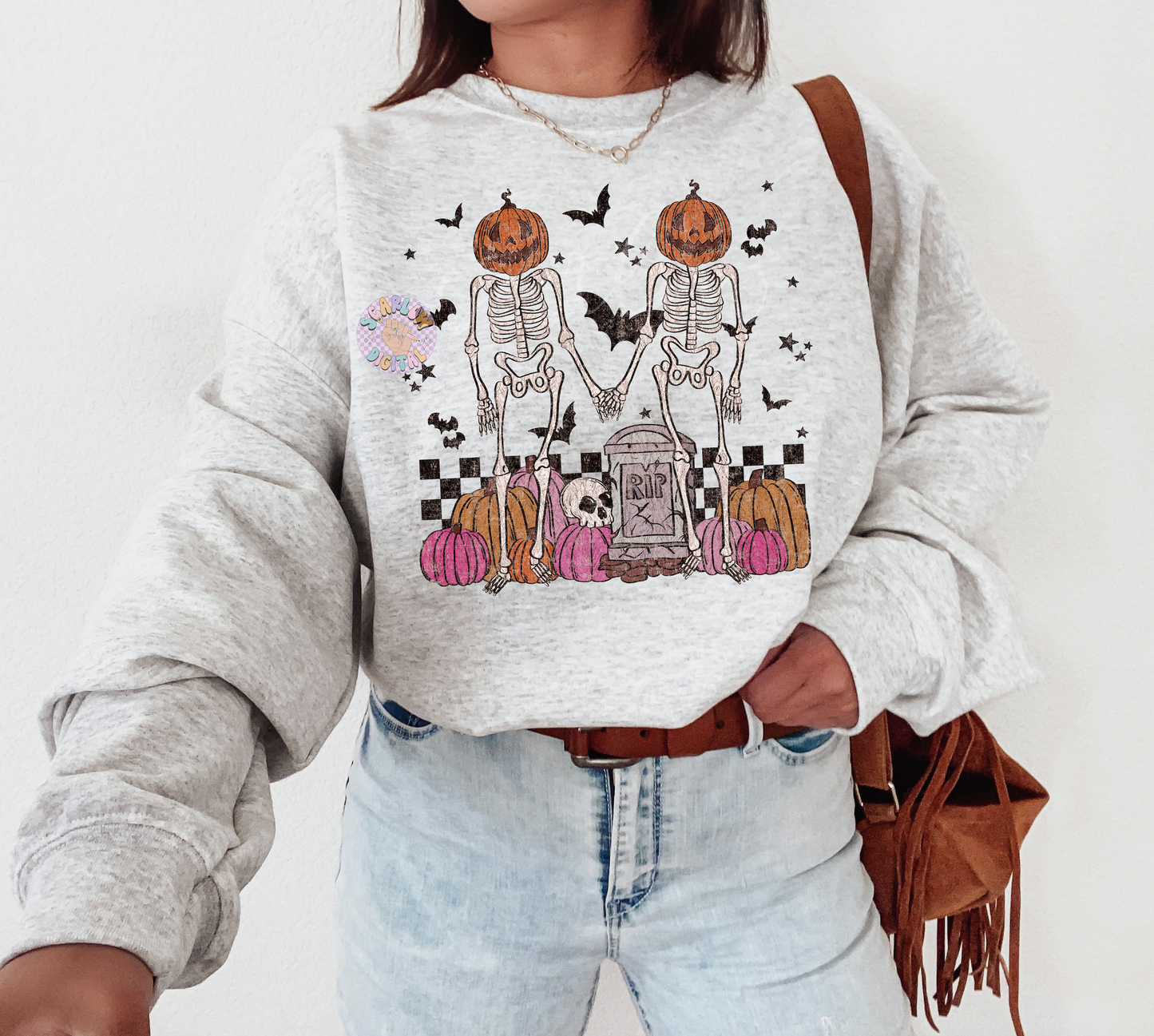 Skeleton Besties PNG Digital Design