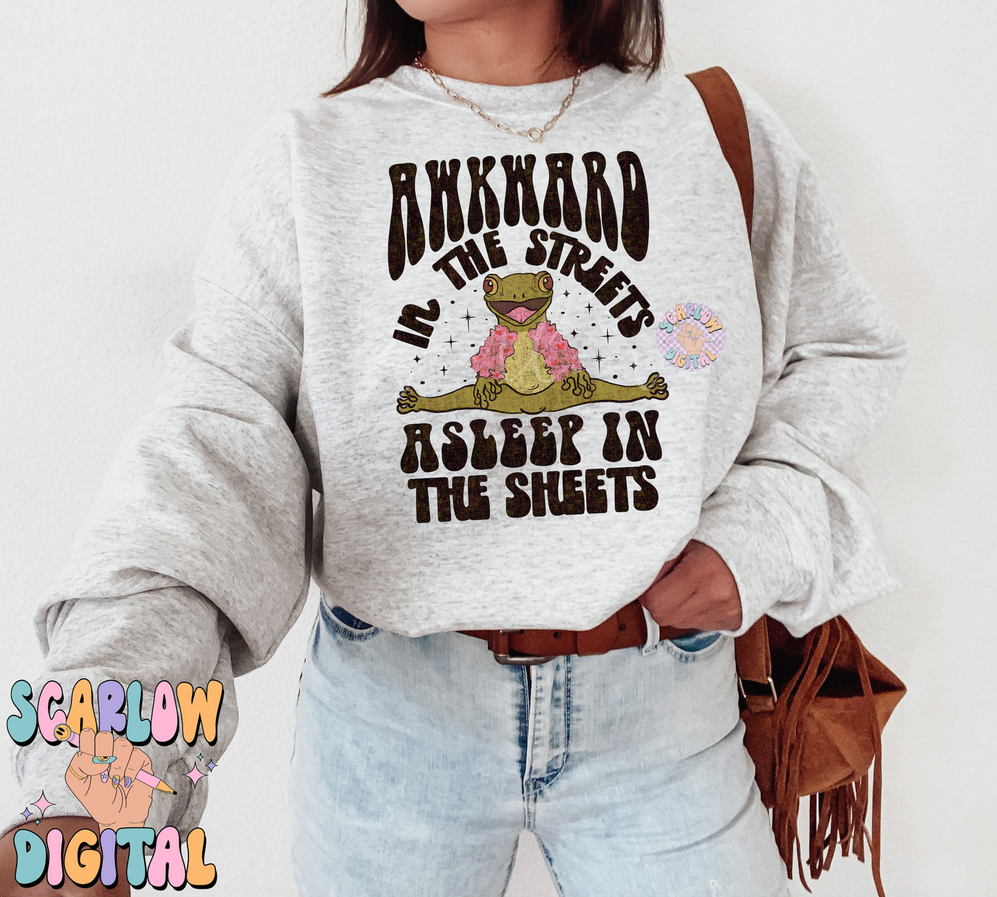 Awkward in the Streets Asleep in the Sheets PNG-Funny Sublimation Digital Design Download-froggy png, adult humor png, raunchy png designs