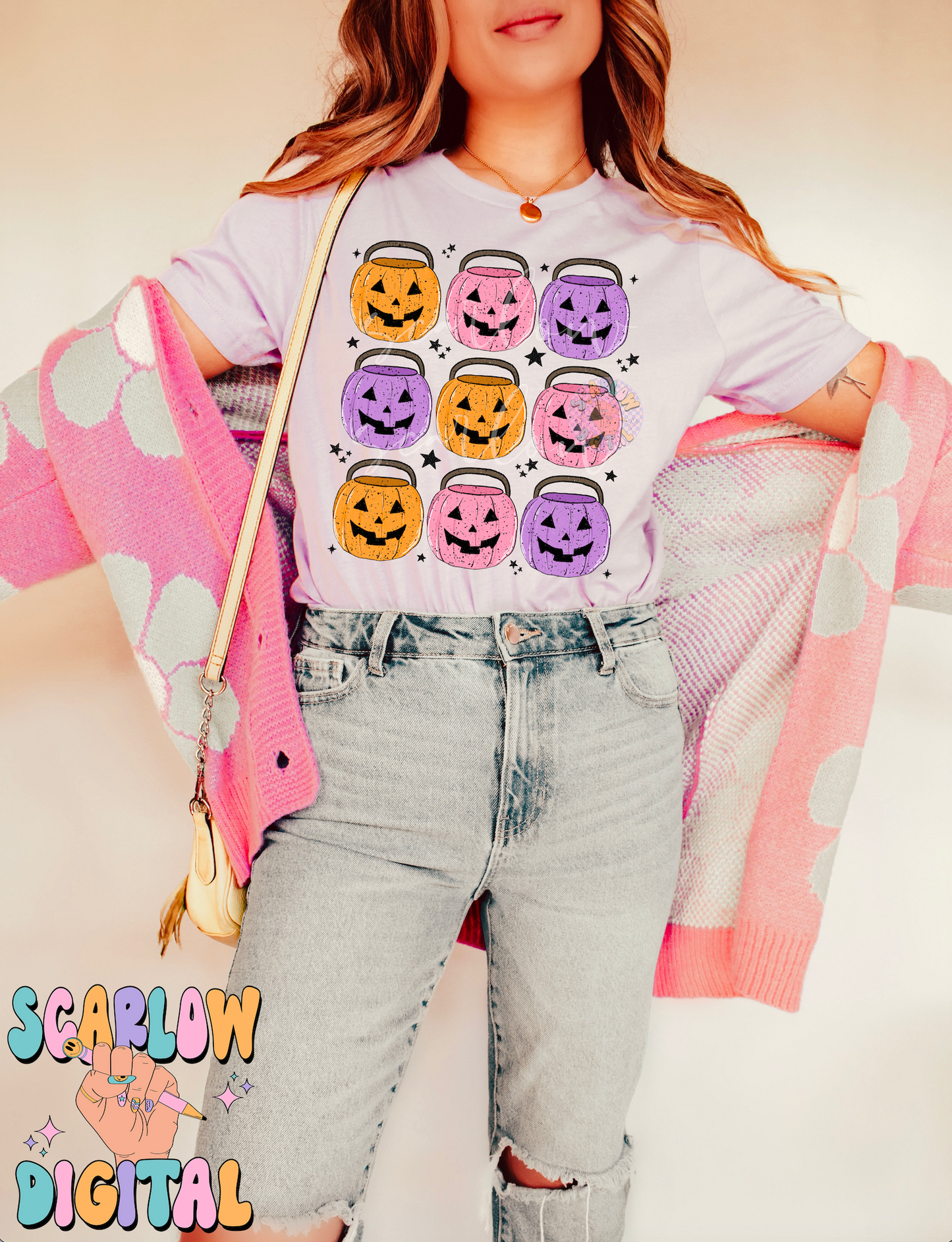 Pumpkin Buckets PNG Digital Design