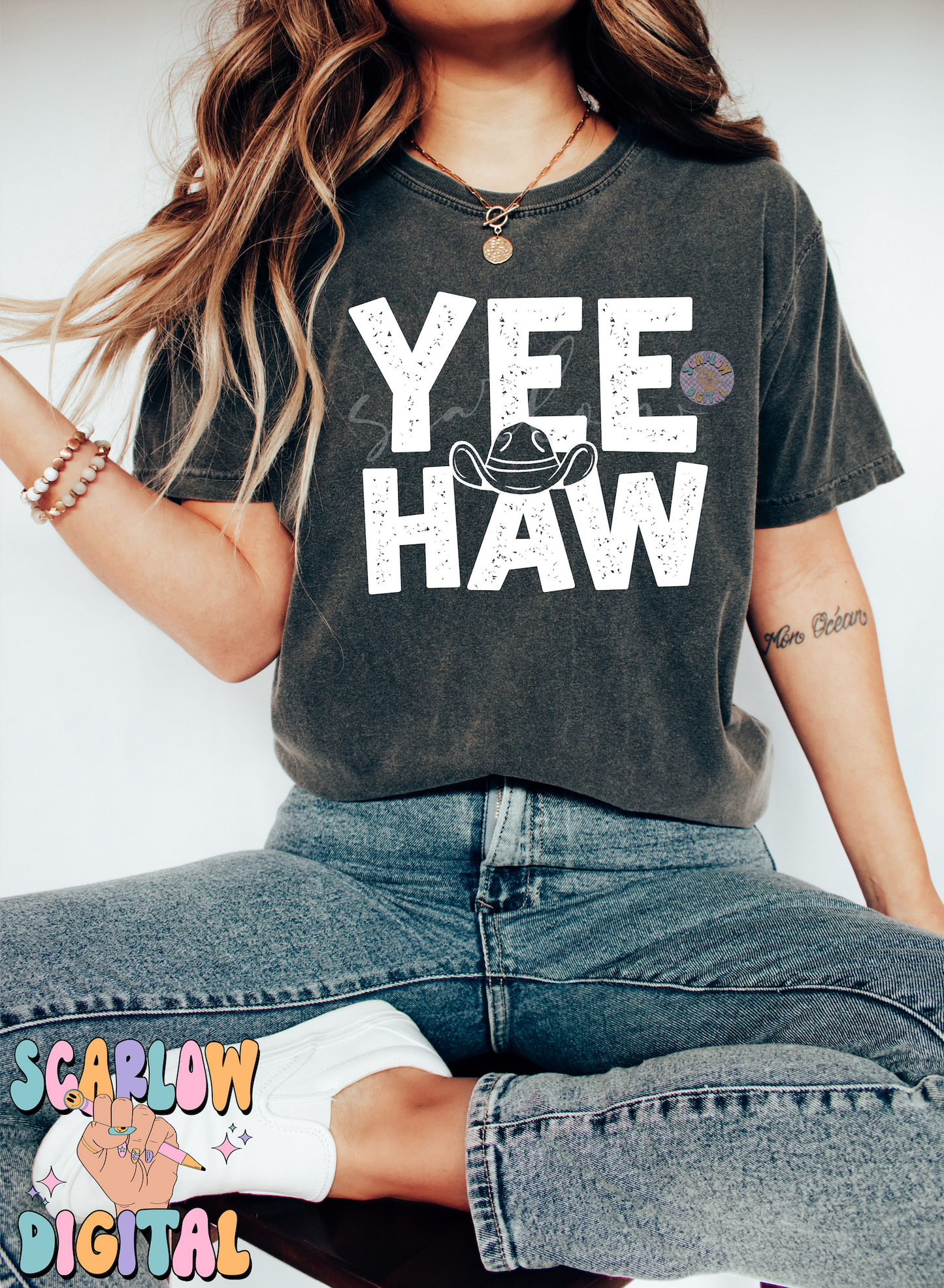 YeeHaw PNG-Western Sublimation Digital Design Download-cowboy hat png, country png, southern png, simple western png, kids western png files