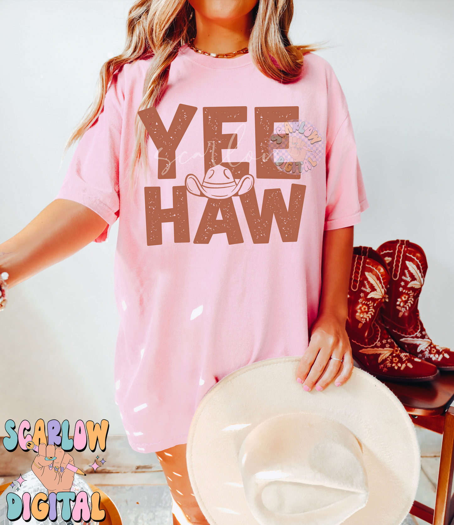 YeeHaw PNG-Western Sublimation Digital Design Download-cowboy hat png, country png, southern png, simple western png, kids western png files