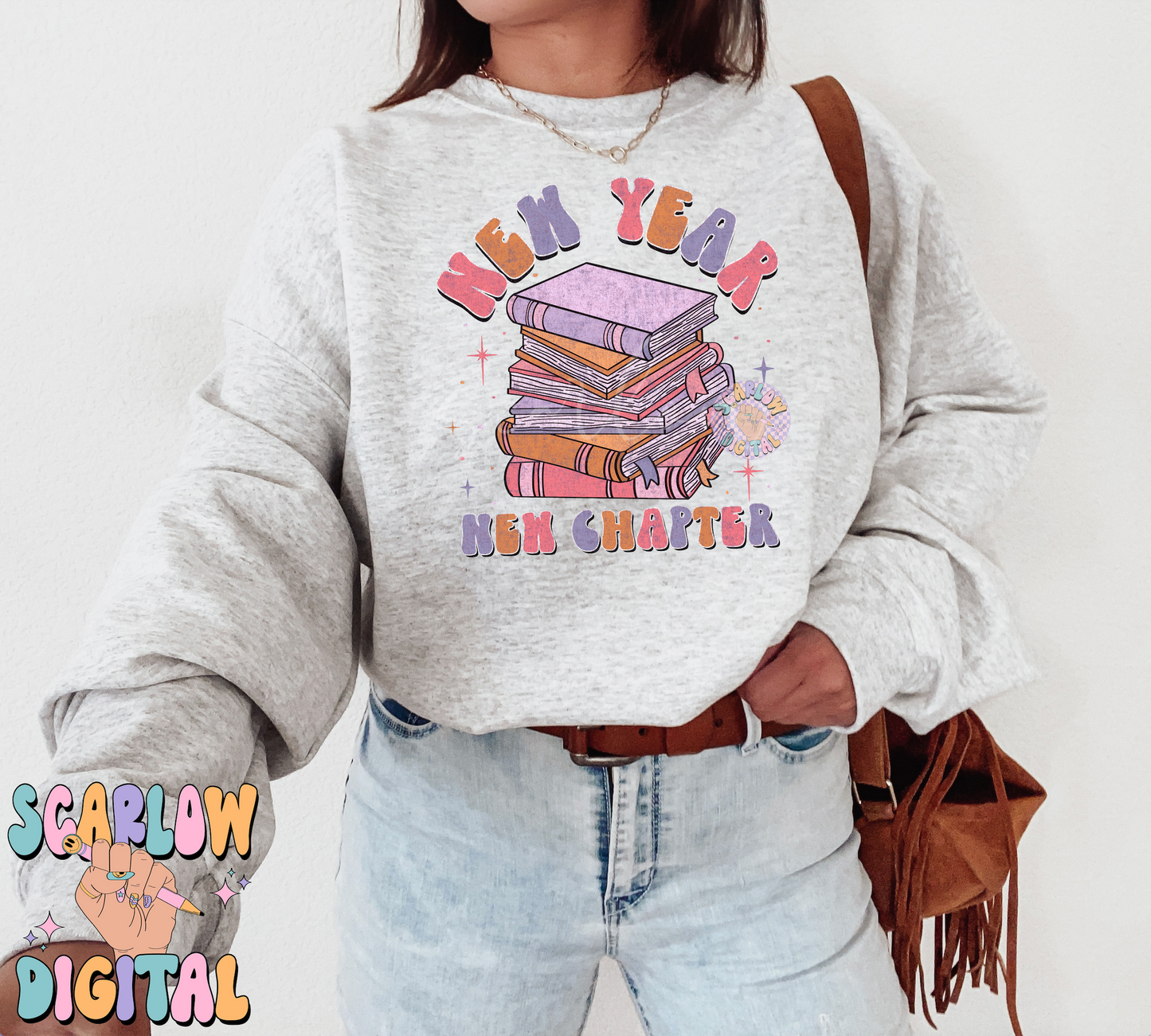 New Year New Chapter PNG-New Years Sublimation Digital Design Download-2025 png design, books png, book lover png, png for readers, smut png
