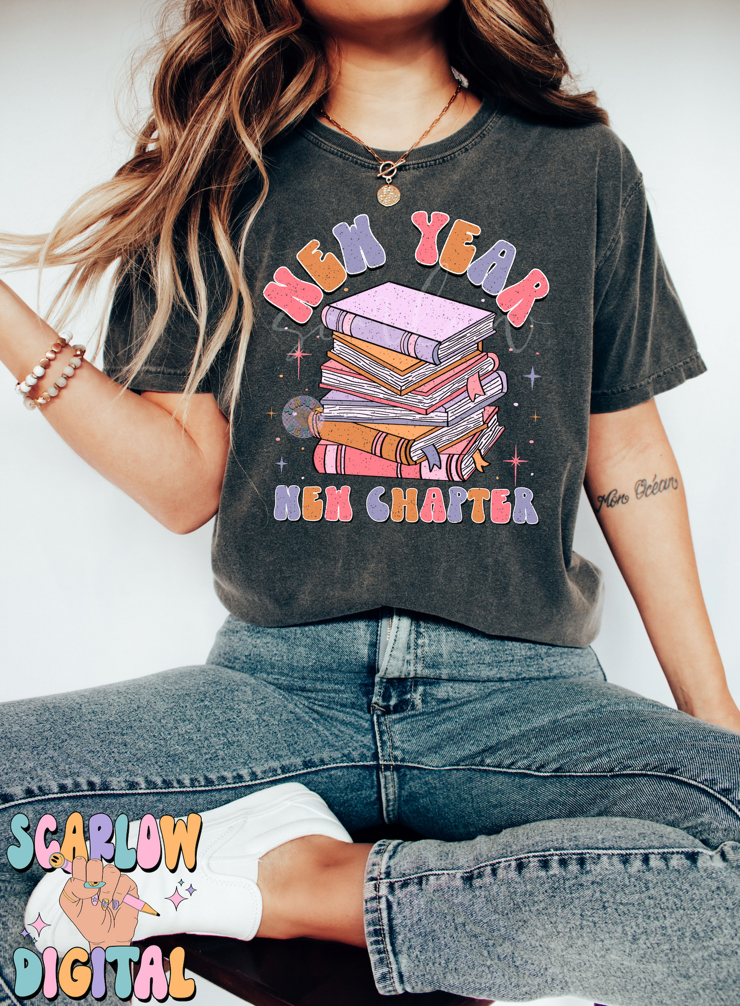 New Year New Chapter PNG-New Years Sublimation Digital Design Download-2025 png design, books png, book lover png, png for readers, smut png