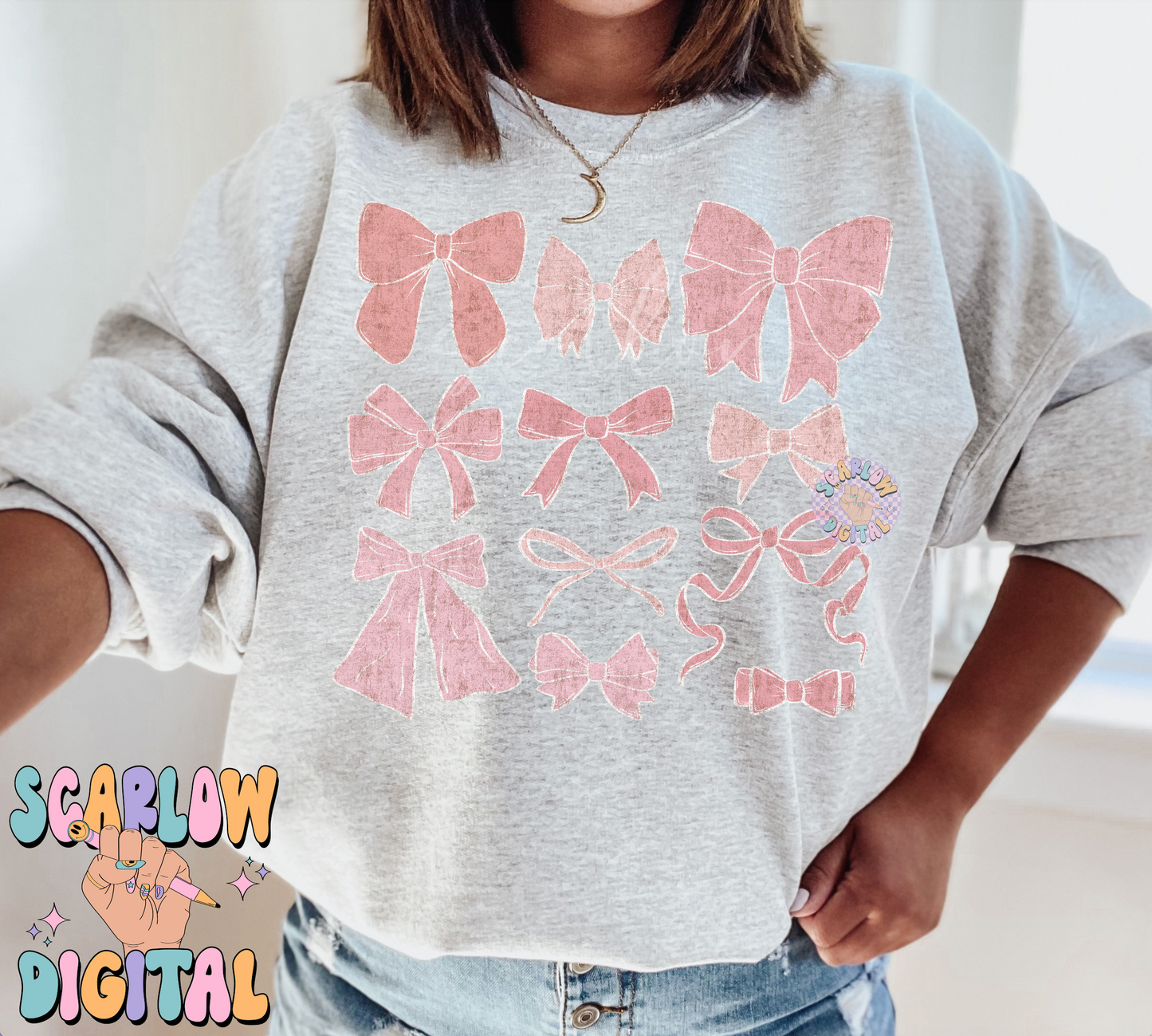 Dainty Bows PNG-Coquette Sublimation Digital Design Download-vintage style png, girly png, soft style png, pretty girl png, little girl png