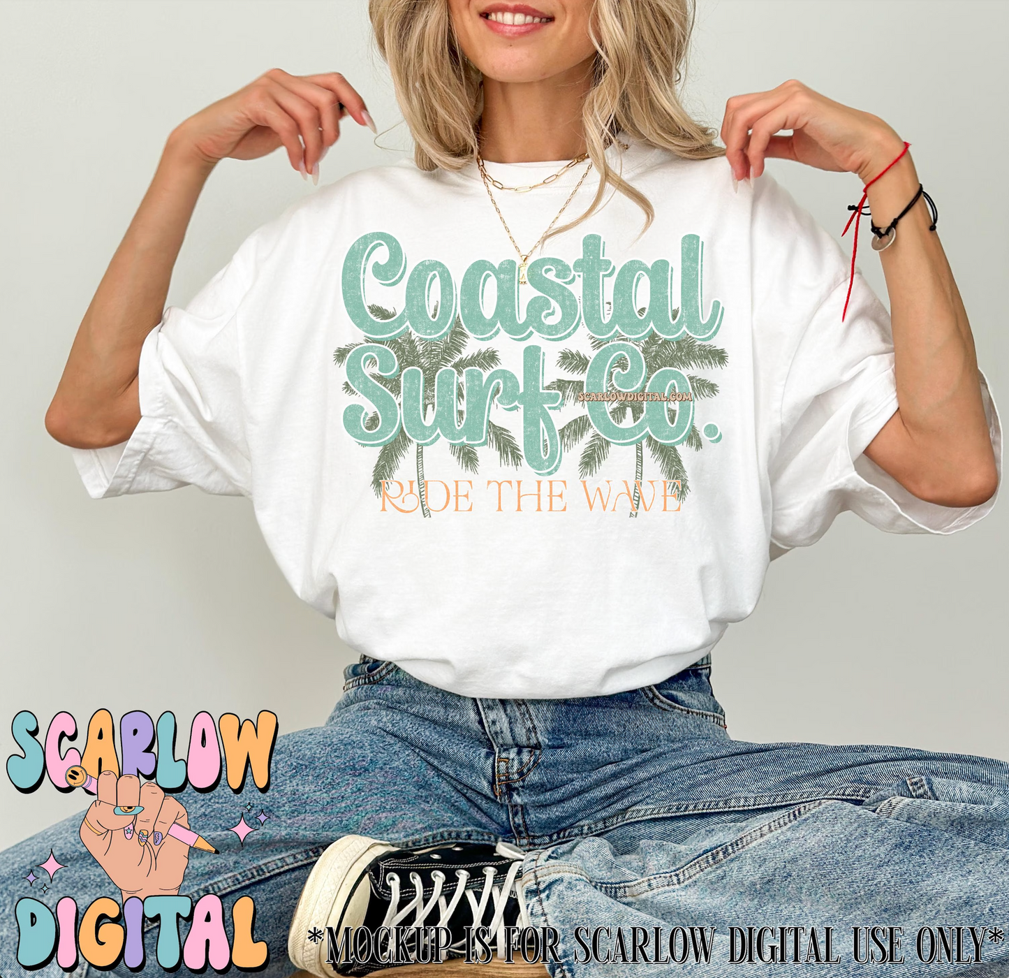 Coastal Surf Co. PNG Digital Design