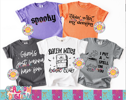 Halloween PNG Digital Design Bundle