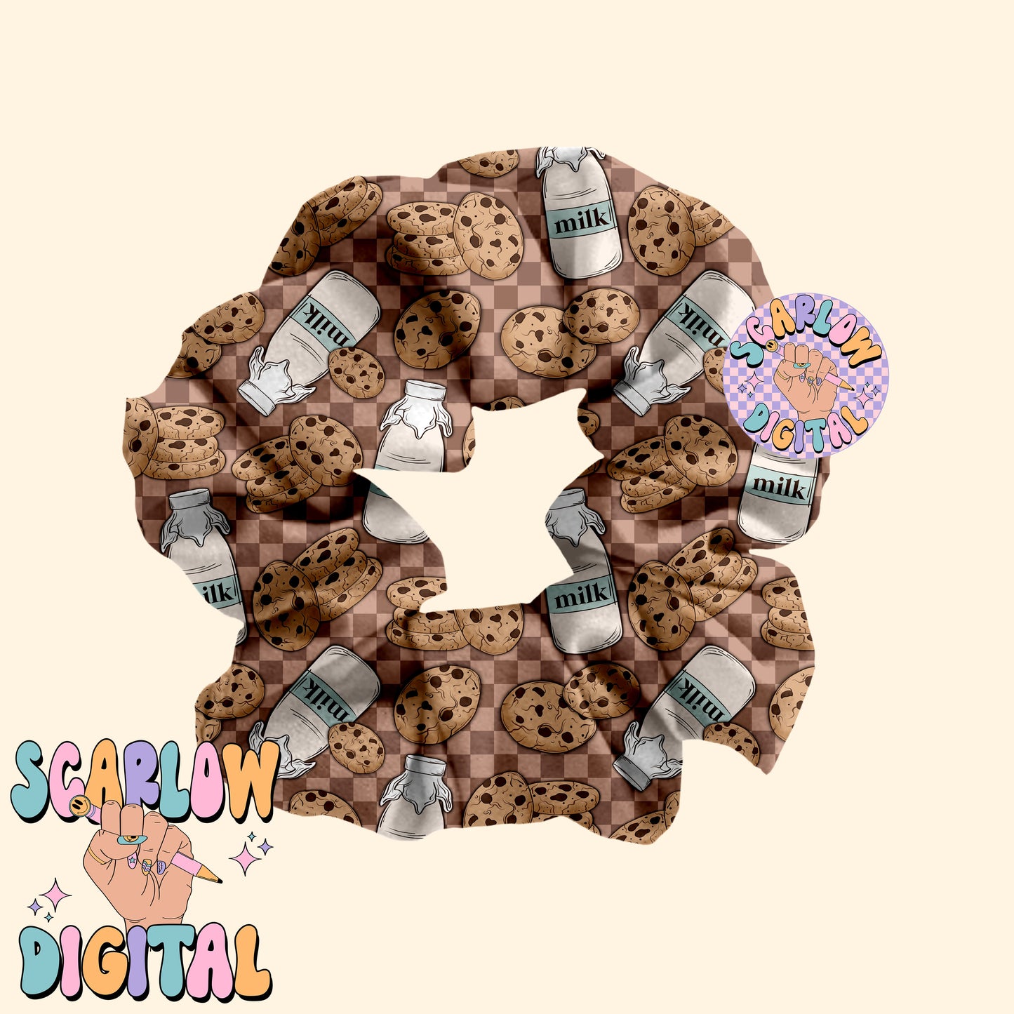 Milk and Cookies Seamless Pattern-Christmas Sublimation Digital Design Download-retro christmas seamless, santa claus seamless pattern