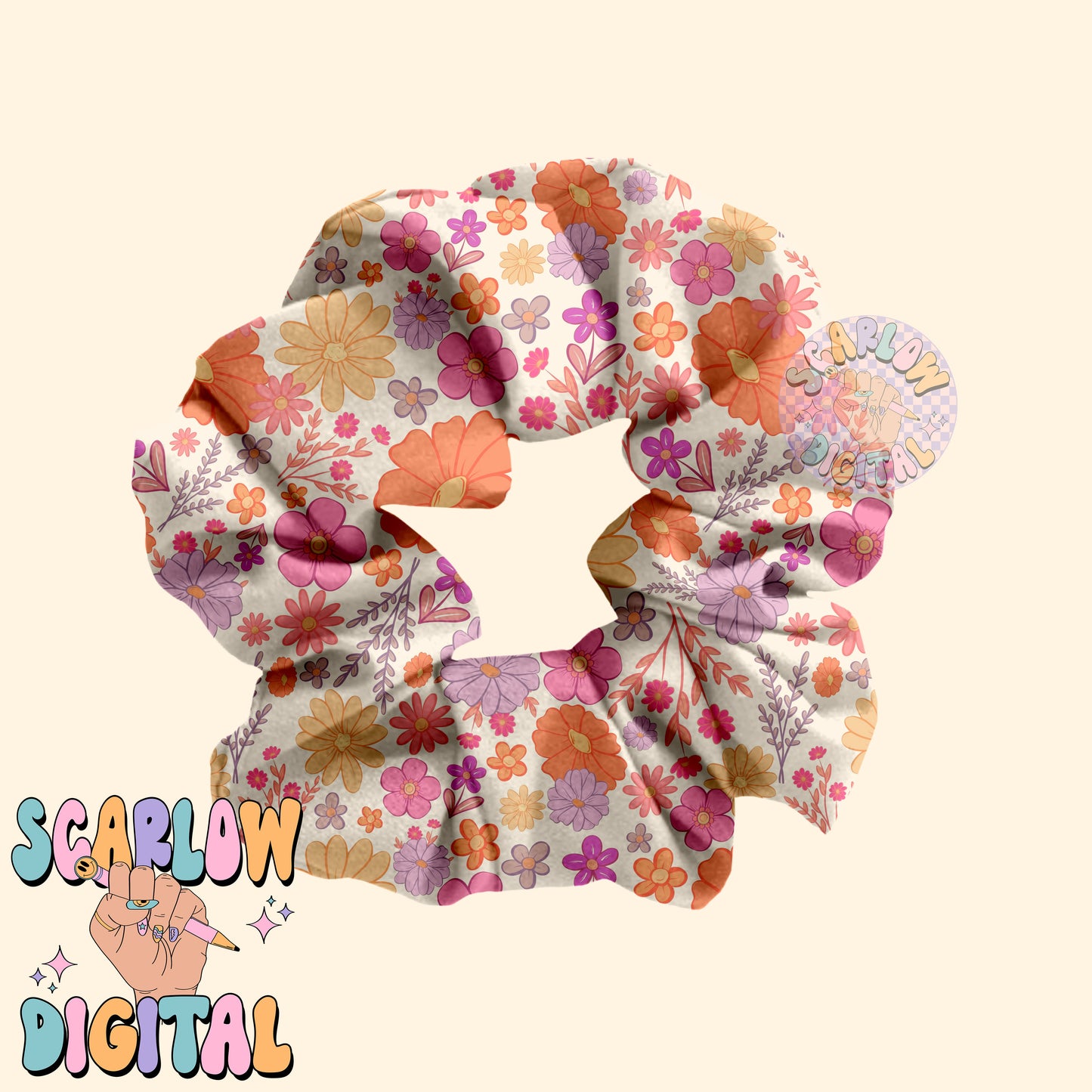 Flowers Seamless Pattern Digital Design