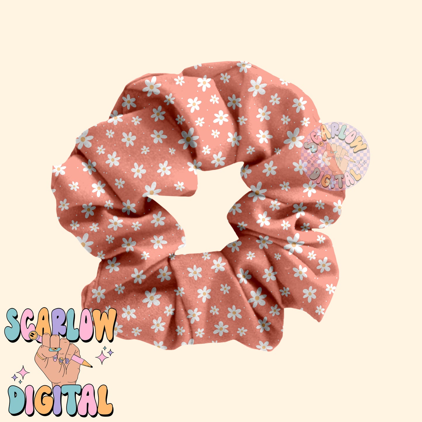 Pink Flowers Seamless Pattern Digital Design Download, simple floral pattern, doodle flowers seamless, groovy seamless, hippie seamless