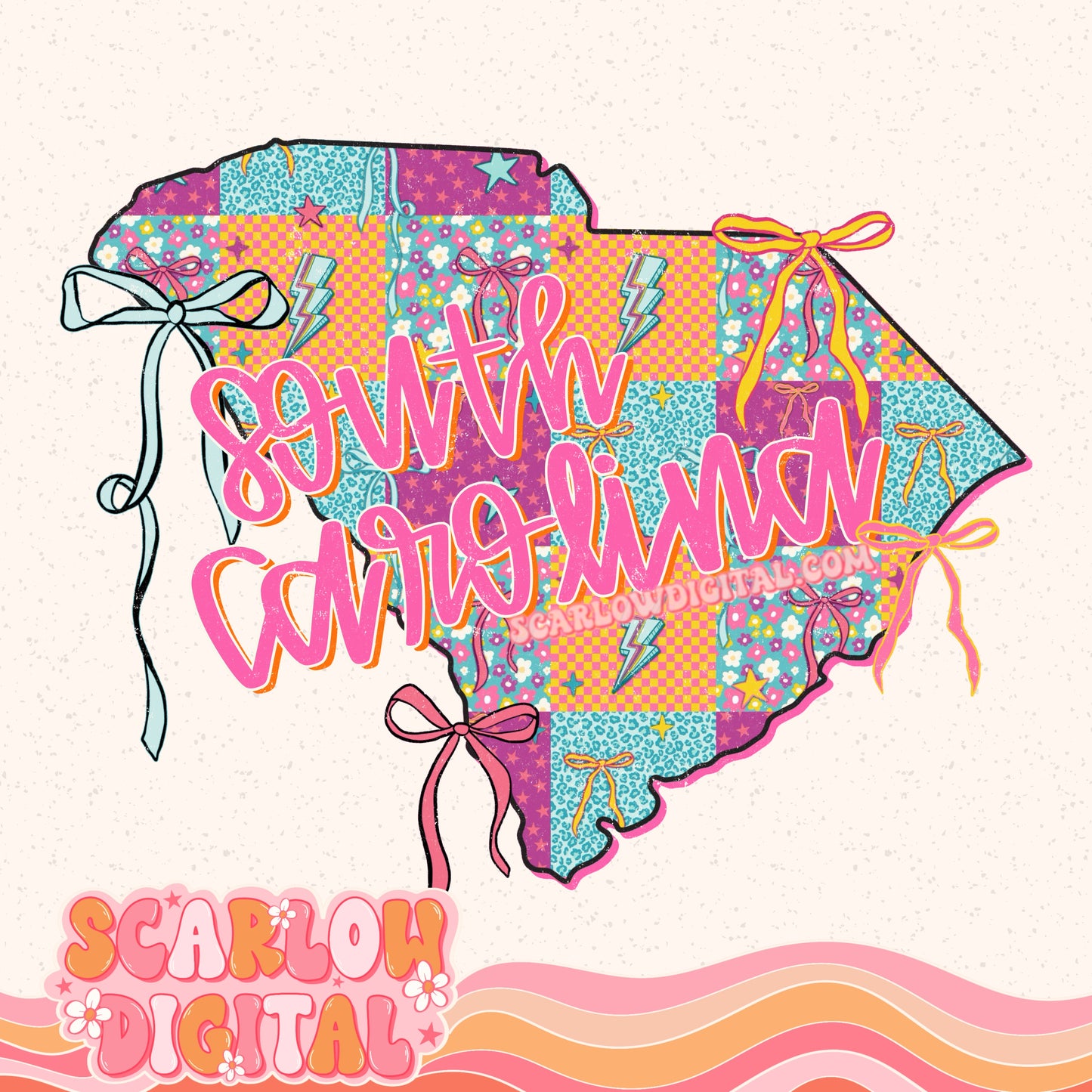 South Carolina PNG Digital Design