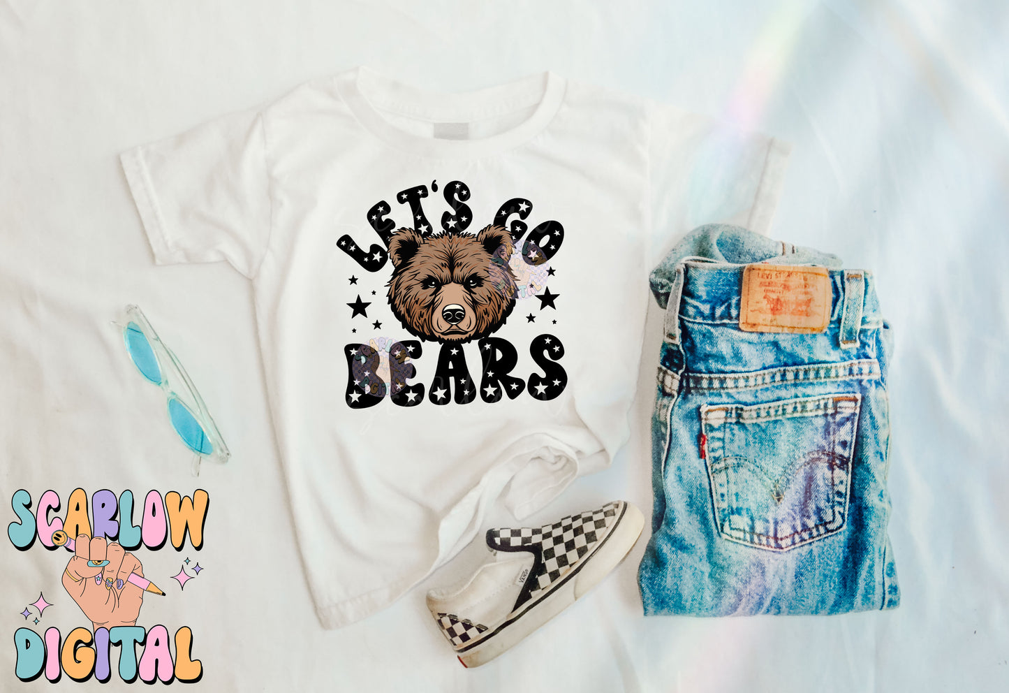 Bears PNG Digital Design Download, sports mascot png, football png, baseball png, retro png, trendy png, sports tshirt design, school png