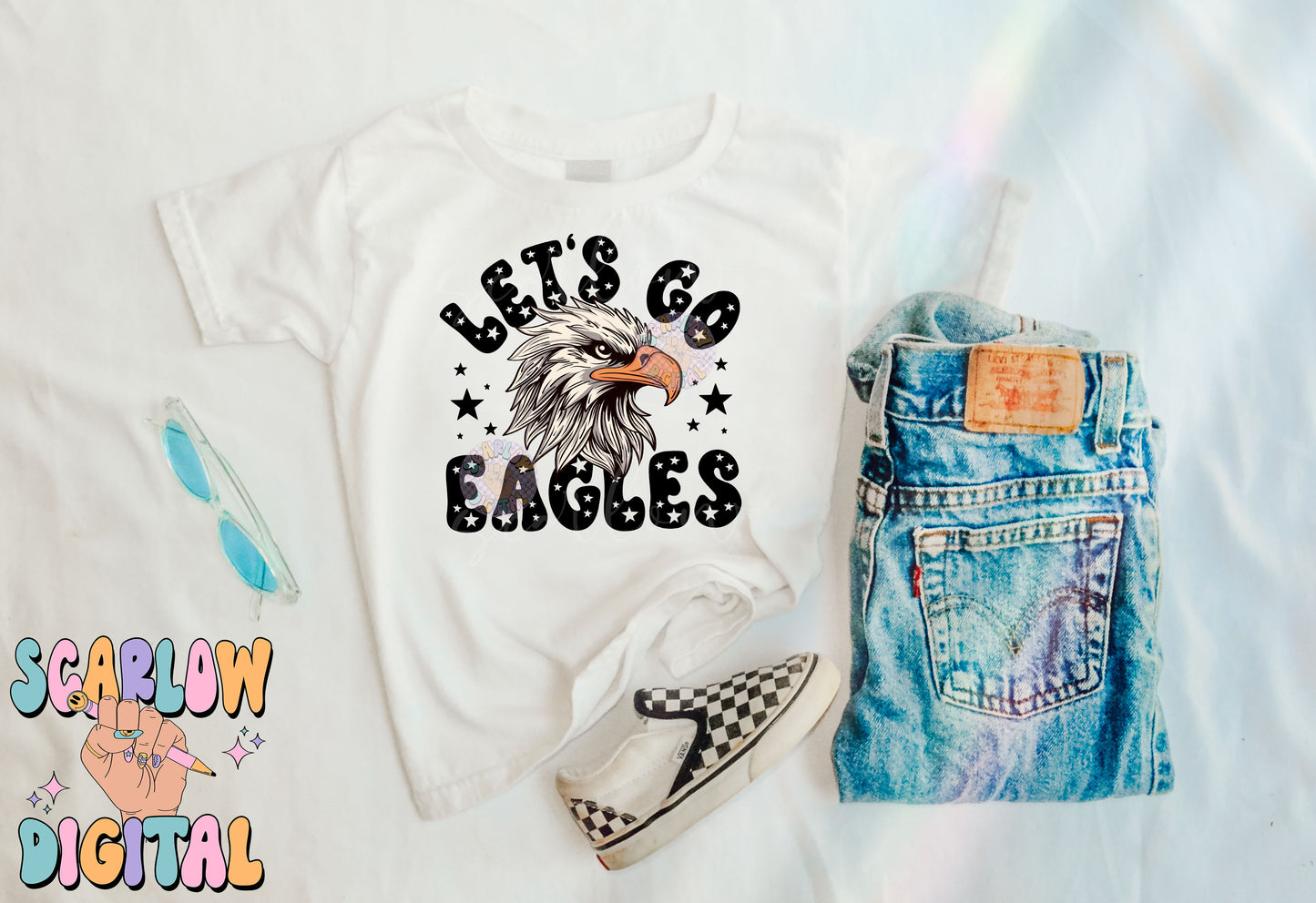 Eagles PNG Digital Design Download, sports mascot png, football png, baseball png, retro png, trendy png, sports tshirt designs, school png