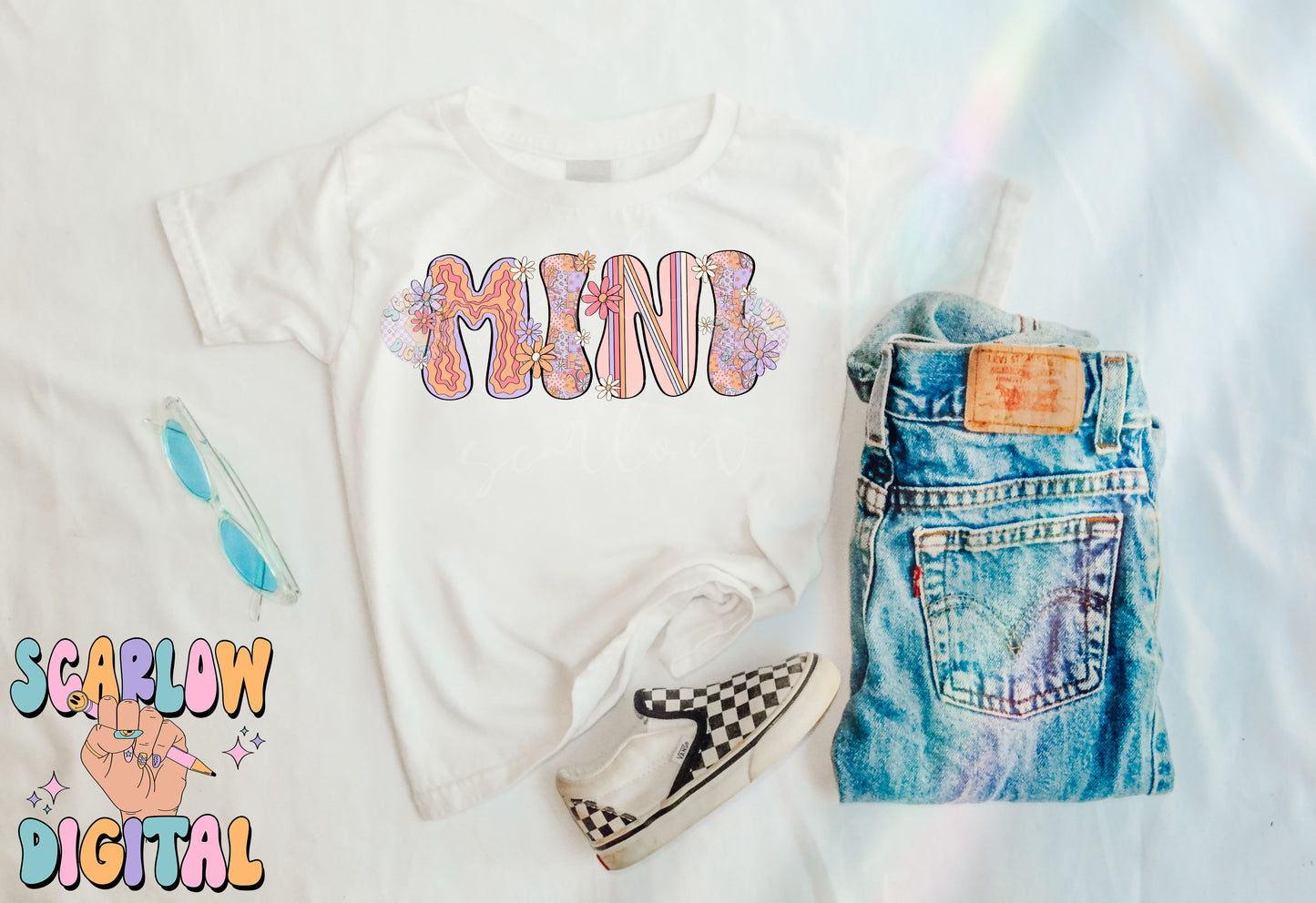 Retro Mini PNG Digital Design Download