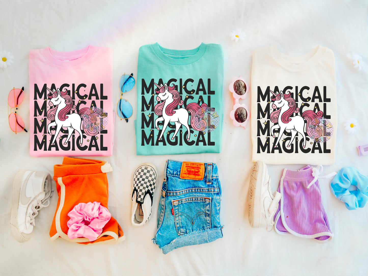 Magical PNG Digital Design Download, unicorn png, cute png designs, little girl designs, girl tshirt png, trendy png, preppy png designs
