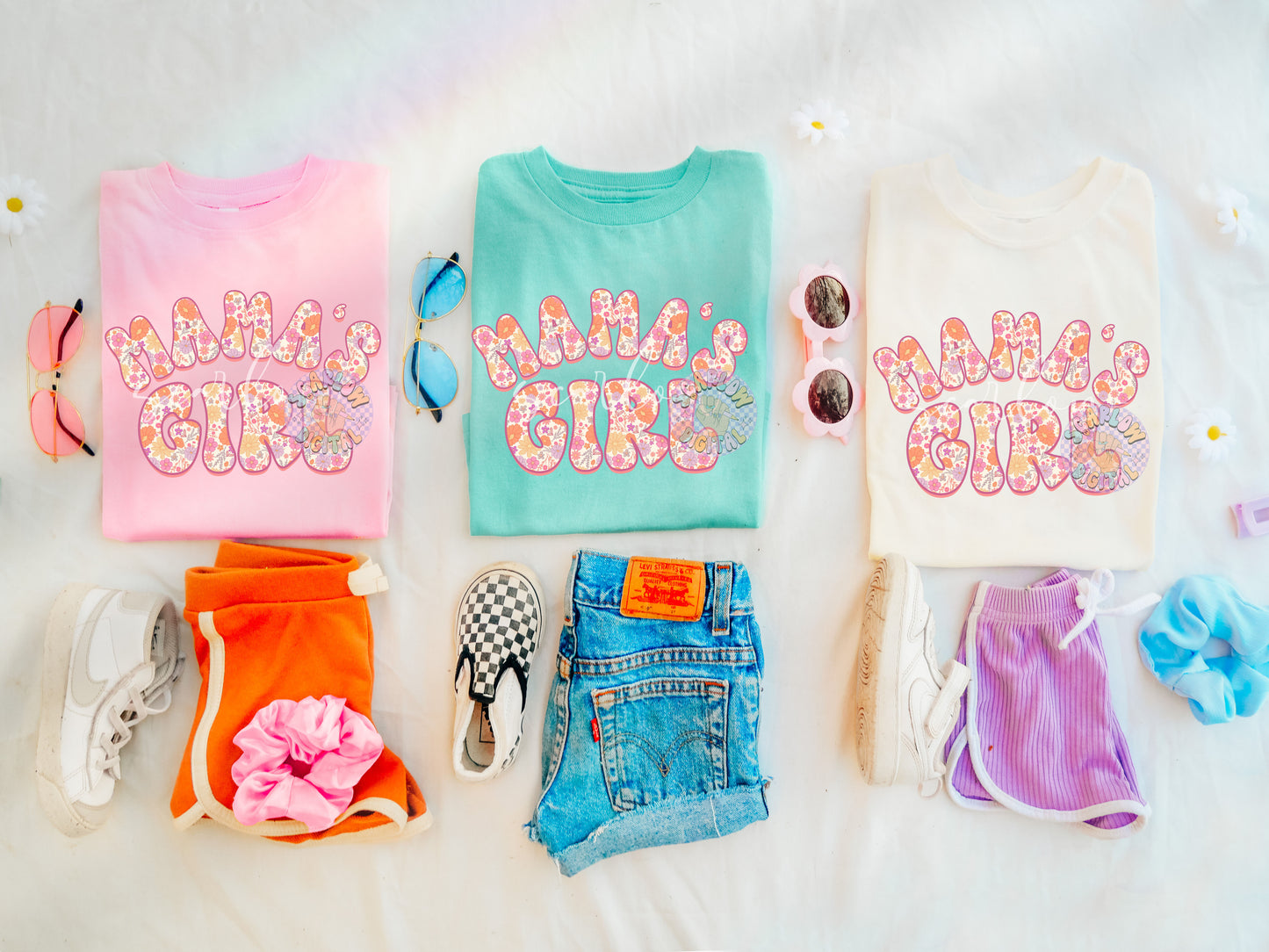 Floral Mama's Girl PNG Digital Design