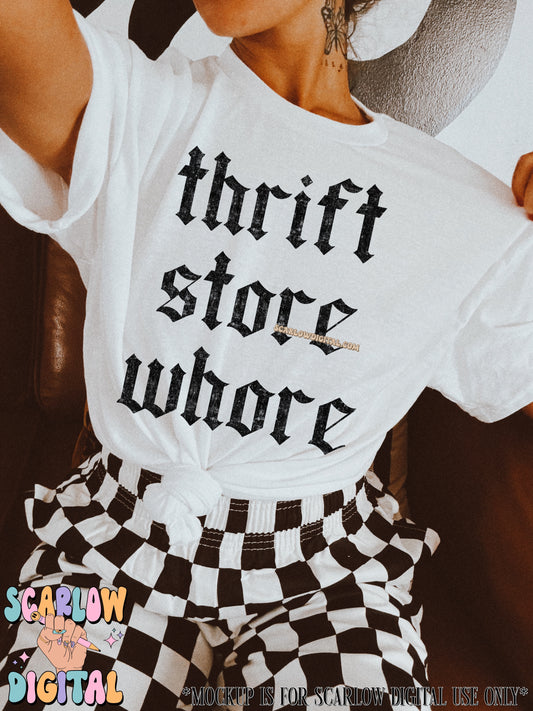 Thrift Store Whore PNG Digital Design
