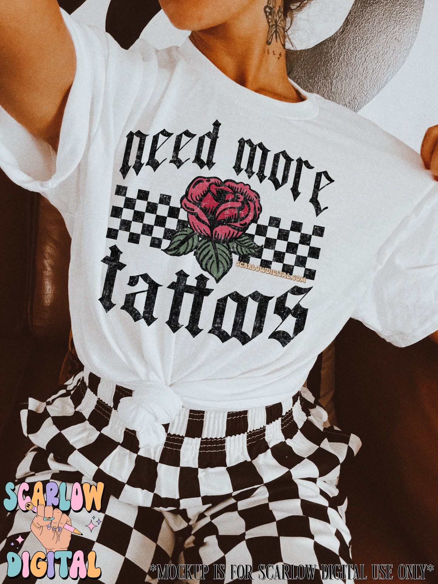 Need More Tattoos PNG Digital Design