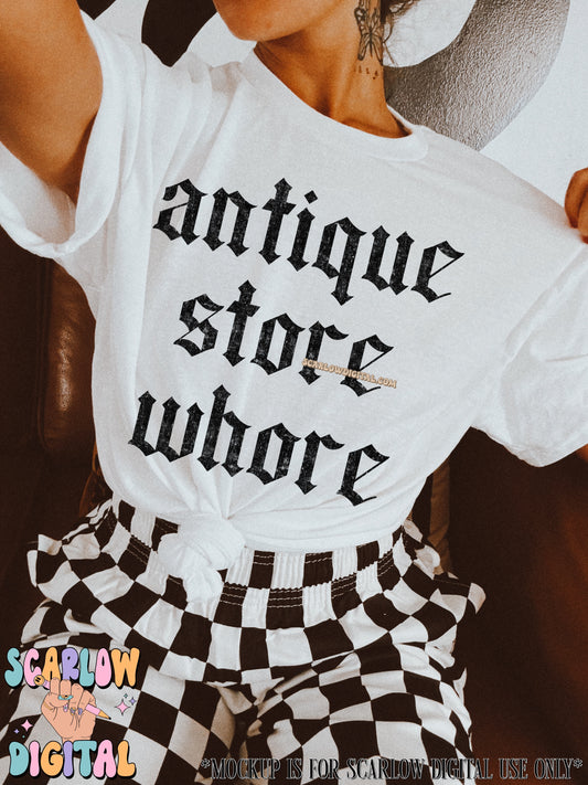 Antique Store Whore PNG Digital Design