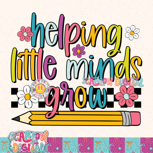 Helping Little Minds Grow PNG Digital Design