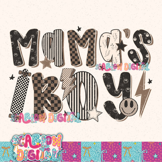 Mama's Boy PNG Digital Design