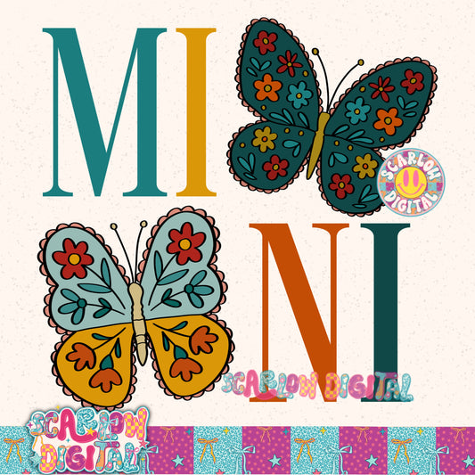Butterfly Mini PNG Digital Design