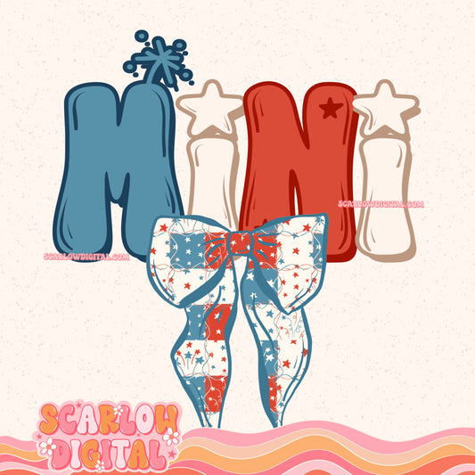 Patriotic Mini PNG Digital Design