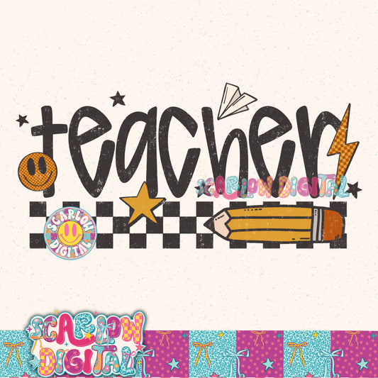 Teacher PNG Digital Design