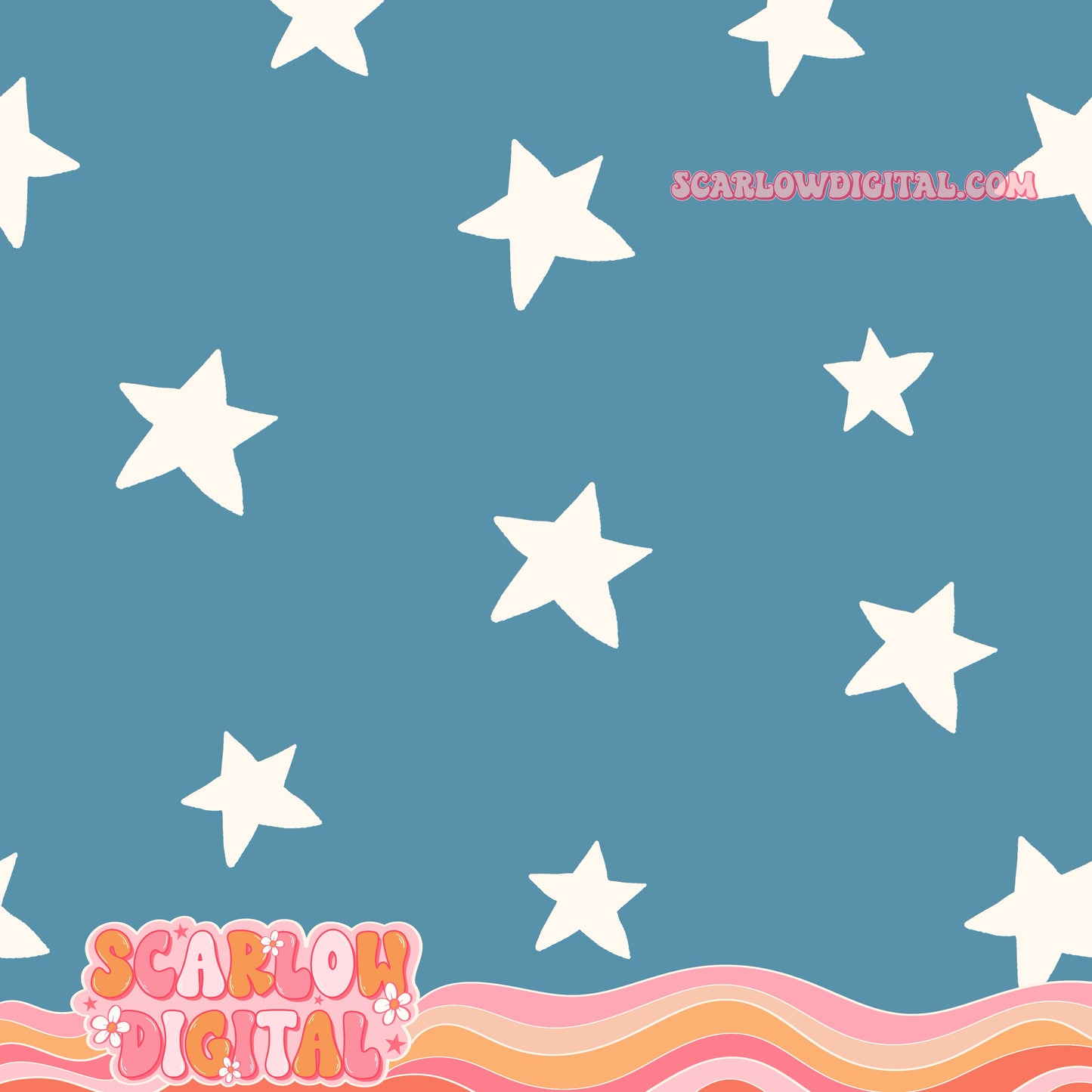 Fourth of July Seamless Pattern Bundle Digital Designs
