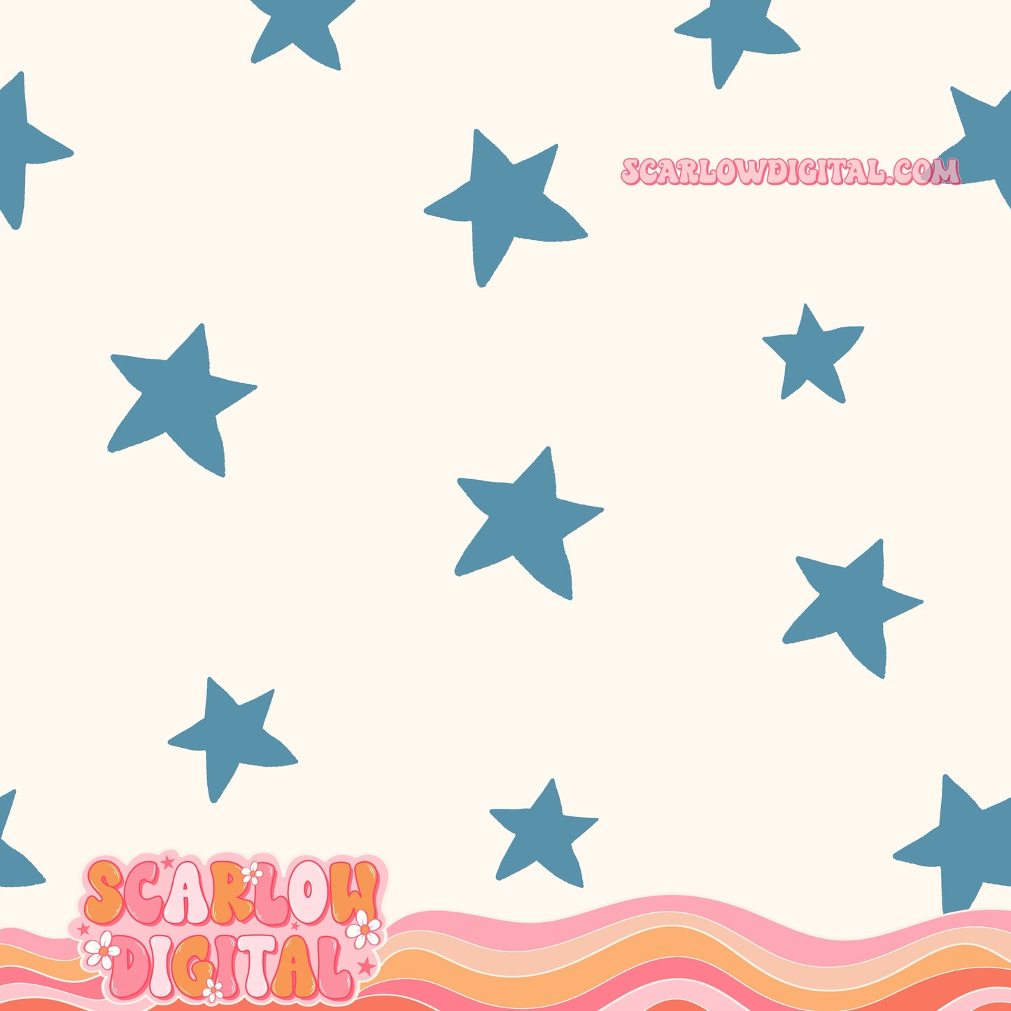 Fourth of July Seamless Pattern Bundle Digital Designs