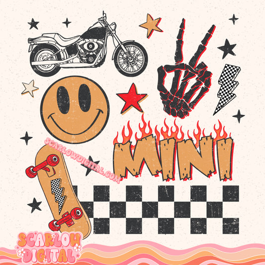 Grunge Mini PNG Digital Design