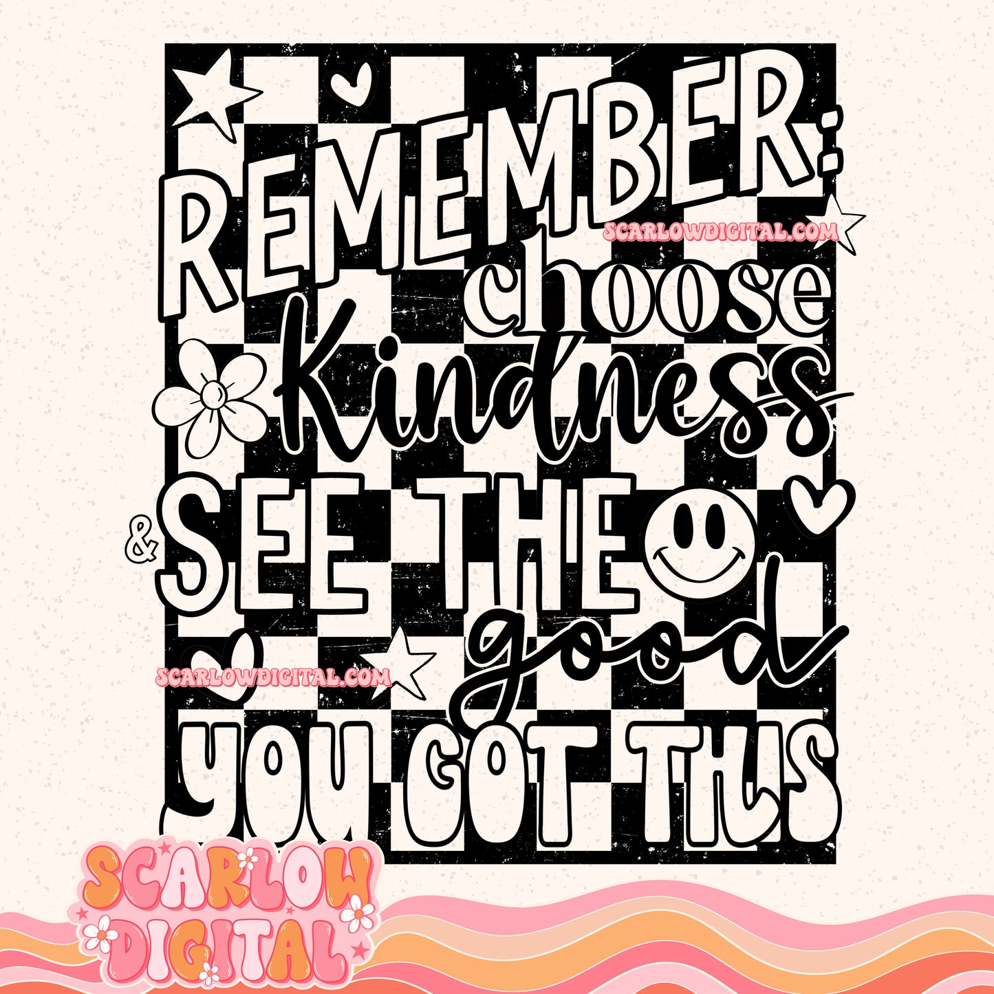 Remember Choose Kindness PNG Digital Design