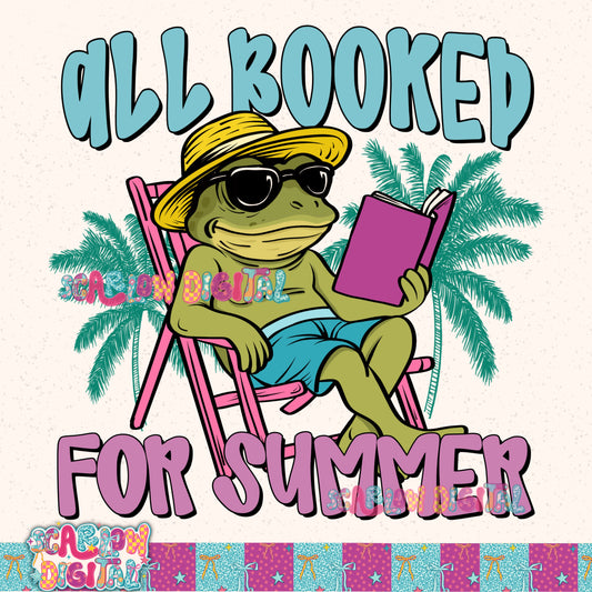 All Booked For Summer PNG Digital Design