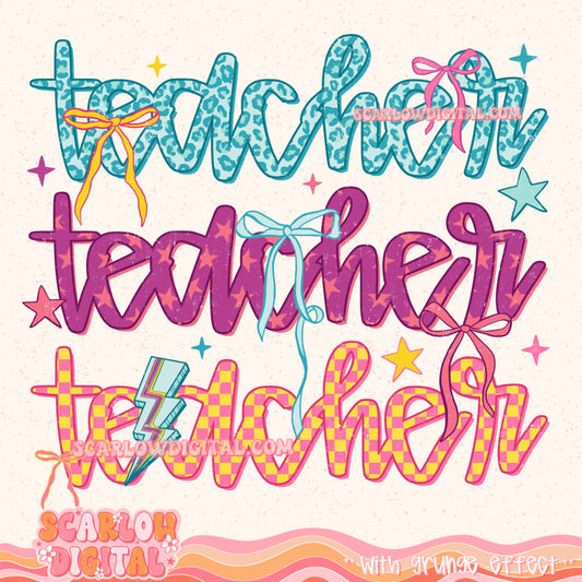 Teacher PNG Digital Design