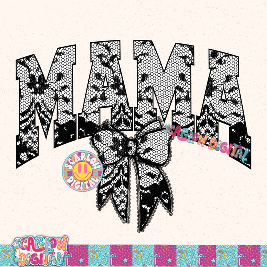 Mama Lace PNG Digital Design