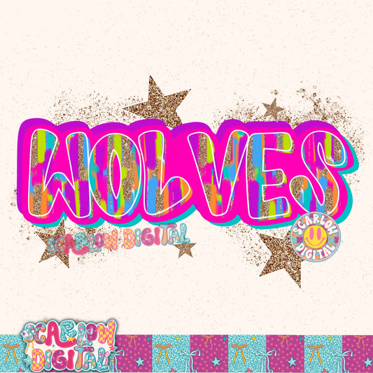 Wolves PNG Digital Design