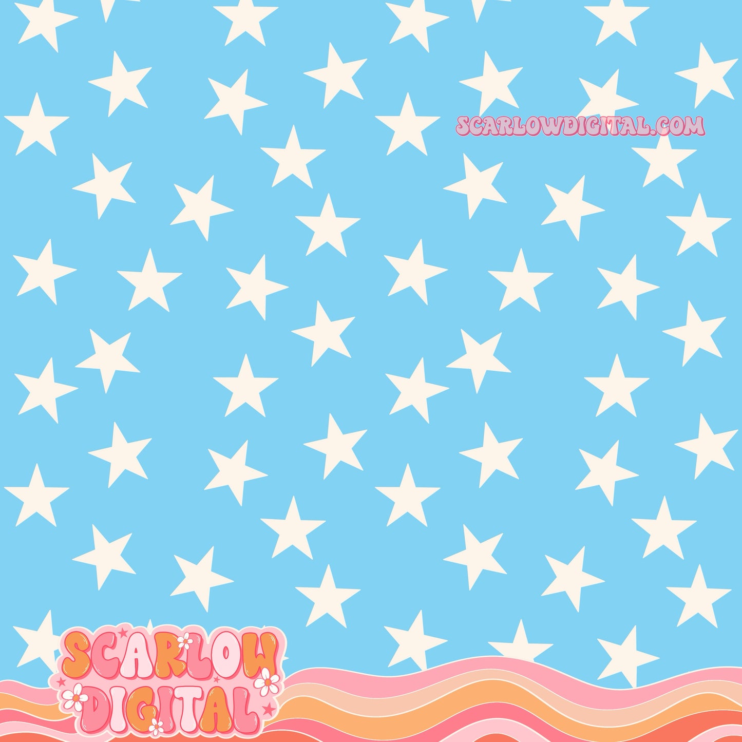 Fourth of July Seamless Pattern Bundle Digital Design