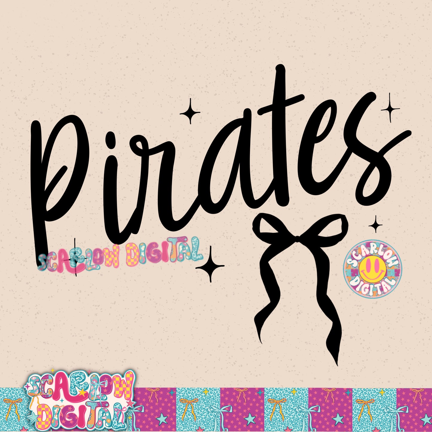 Pirates Bow PNG Digital Design