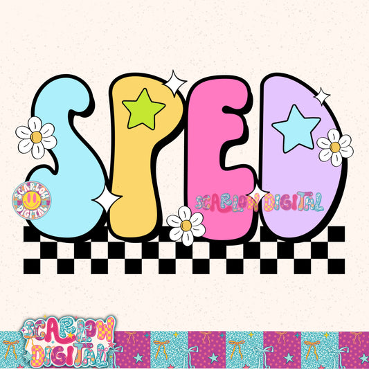 SPED Back to School PNG Digital Design