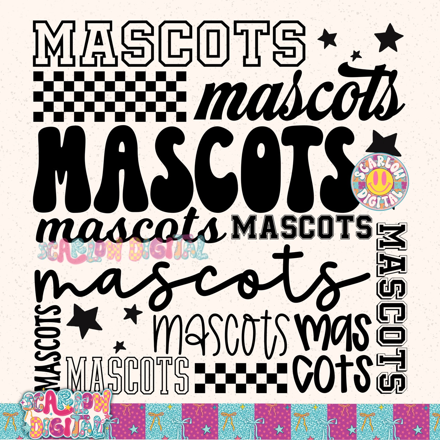 Custom Mascot PNG Digital Design