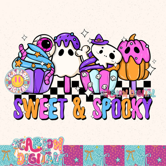 Sweet and Spooky PNG Digital Design