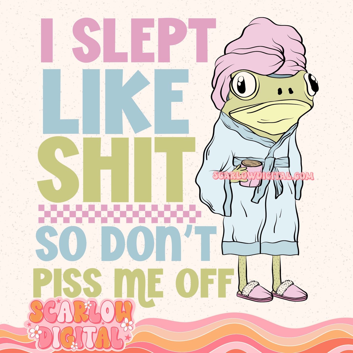 I Slept Like Shit So Don't Piss Me Off PNG Digital Design