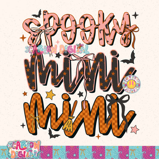 Spooky Mini PNG Digital Design