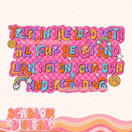 Trust in the Lord PNG Digital Design