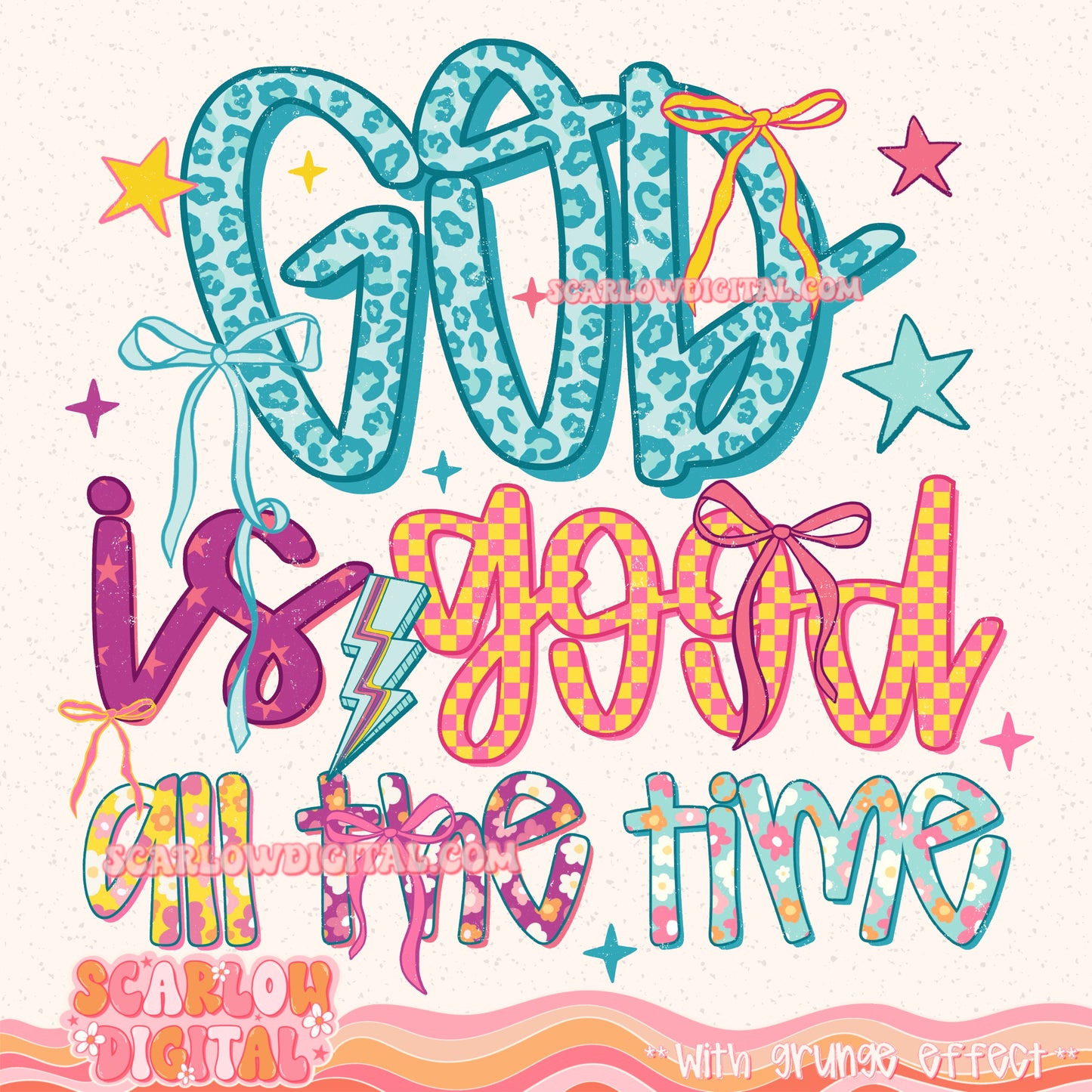 God is Good PNG Digital Design