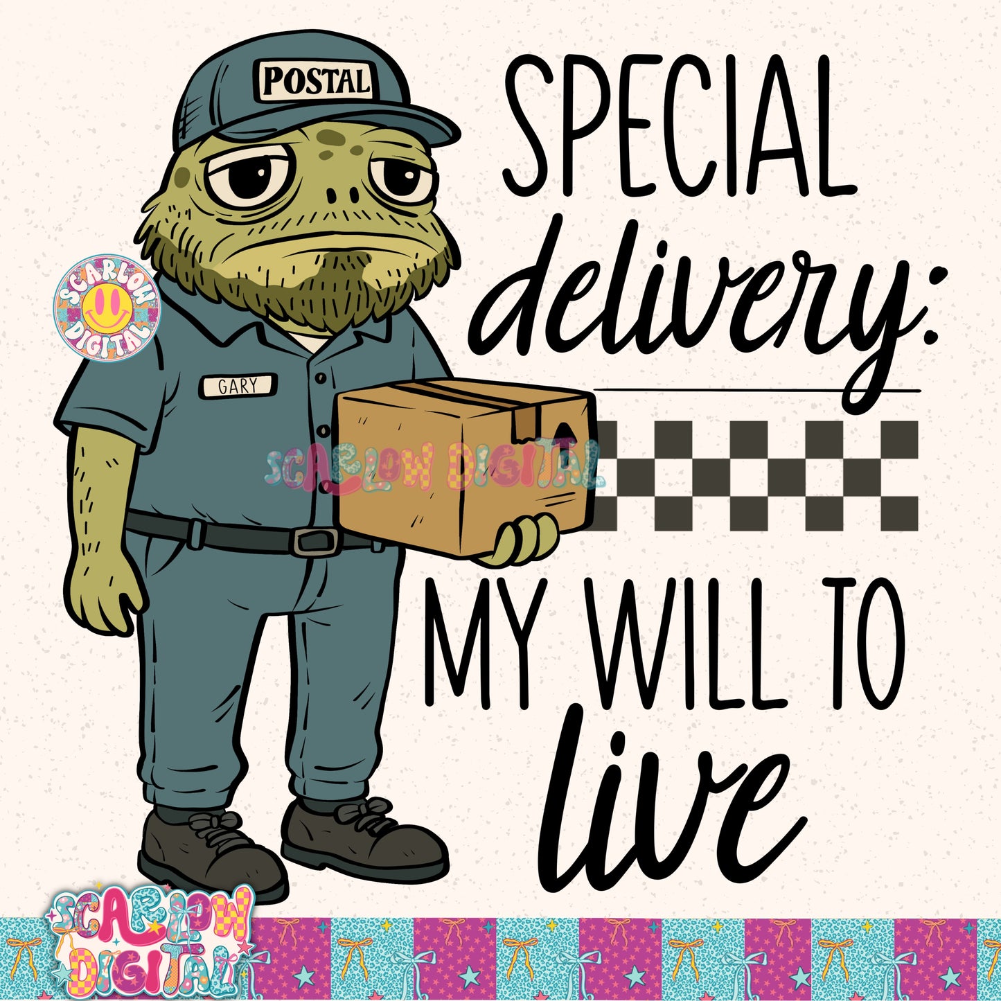 Special Delivery: My Will to Live PNG Digital Design