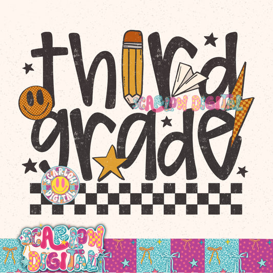 Third Grade PNG Digital Design