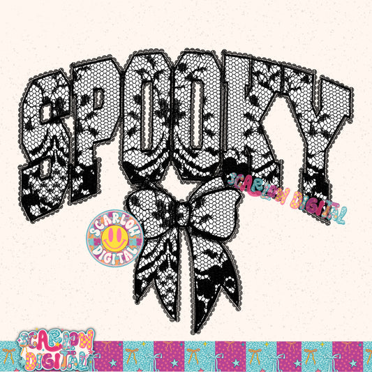 Spooky Lace PNG Digital Design
